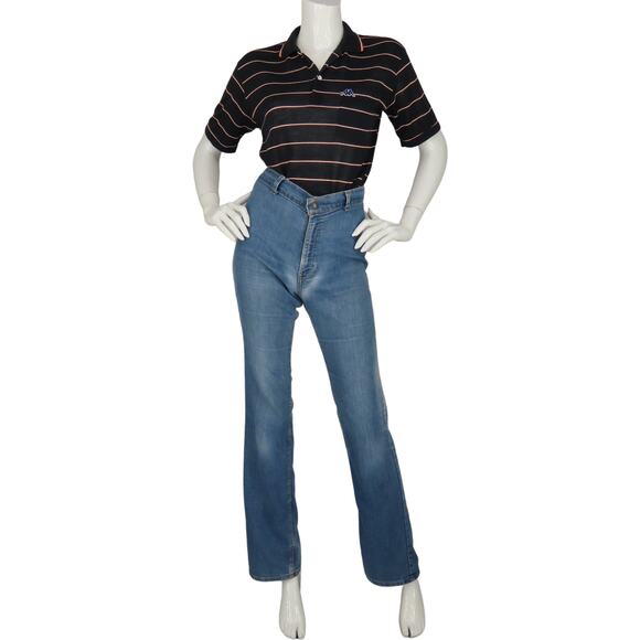 Vintage Robe Di Kappa Striped Italy Made Polo Shirt - Picture 2 of 10